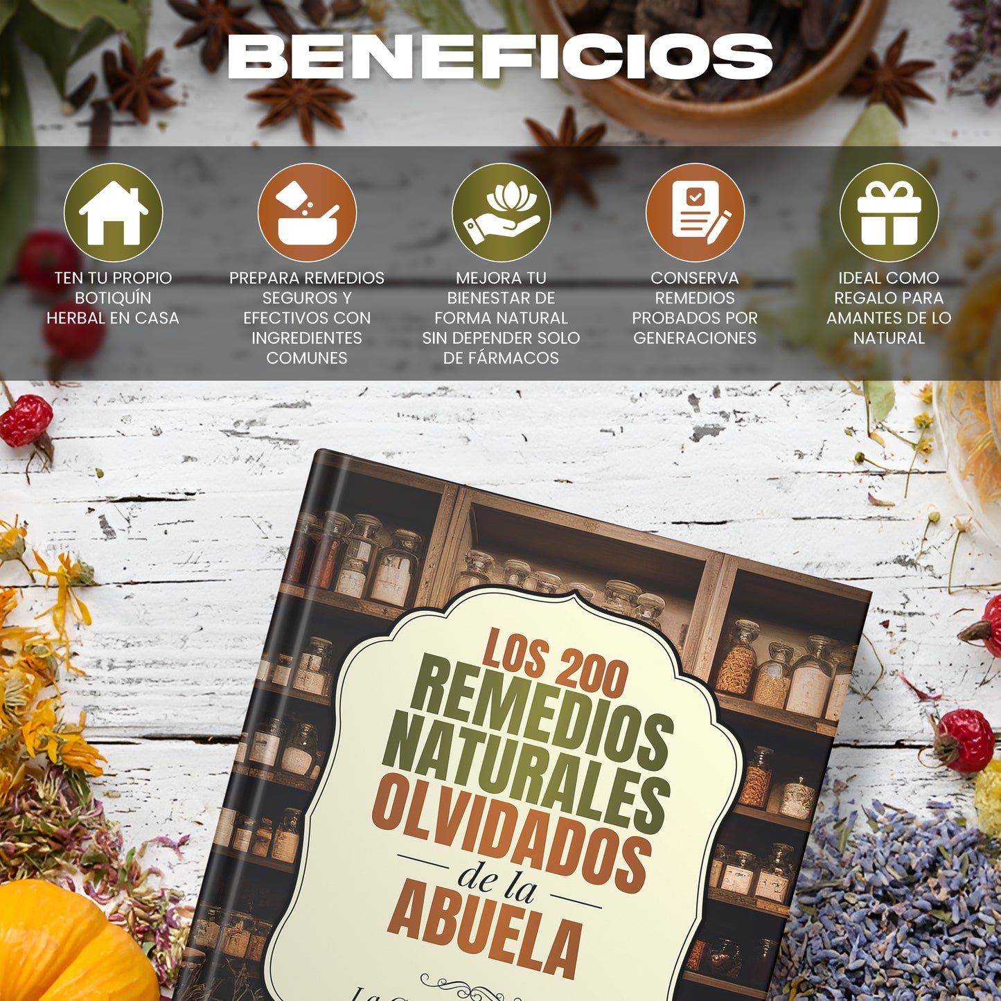 Los 200 Remedios Naturales Olvidados de la Abuela | Spanish Book